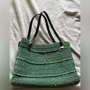 Blue hand bag